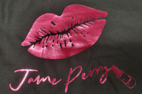 Foil Overlay screen printed t-shirt